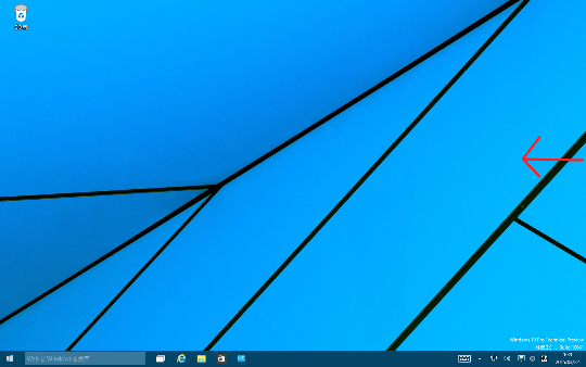 Windows 10 Technical Preview 2 (Build 10xxx)の右エッジスワイプによる「アクションセンター」表示