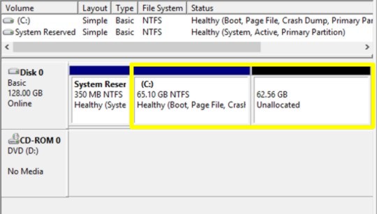 Windows 10 Technical Previewでハードディスクの領域を増やすには（領域を分割するには）