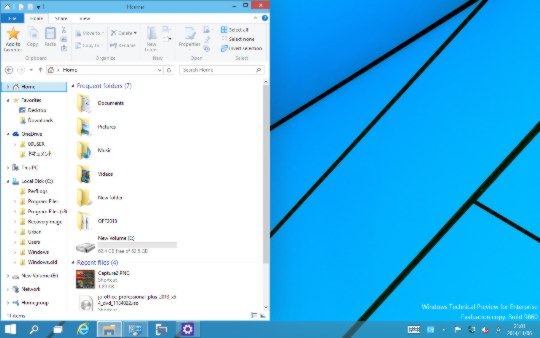Windows 10 Technical Previewでウィンドウを左右に並べて表示する方法