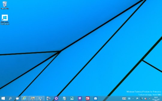 Windows 10 Technical Previewのデスクトップに表示されているウィンドウをすべて最小化する方法