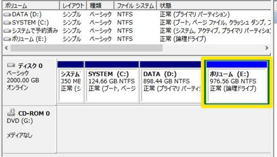 Windows 8.1でハードディスクの領域を増やすには（領域を分割するには）